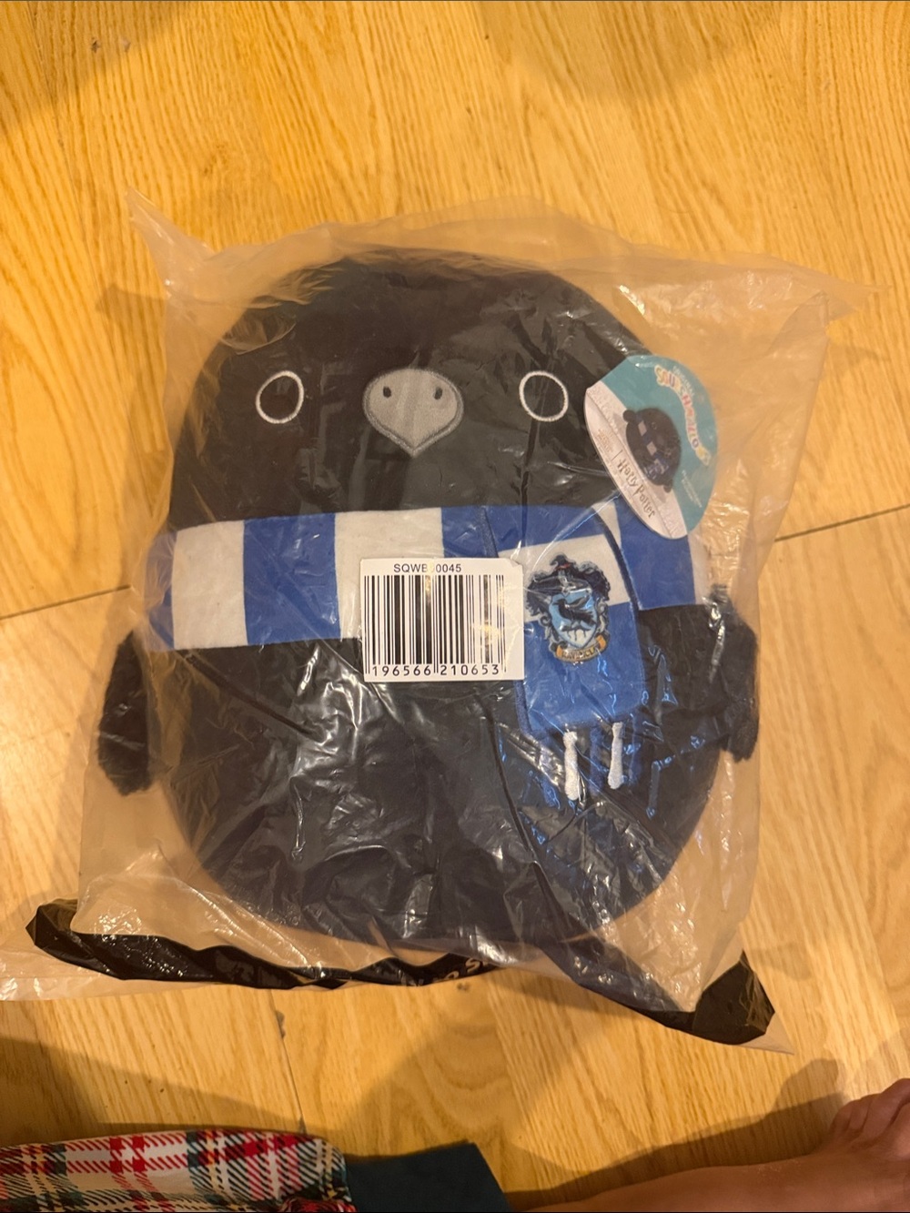 NWT Harry Potter Squishmallows Black RavenClaw with Blue Scarf